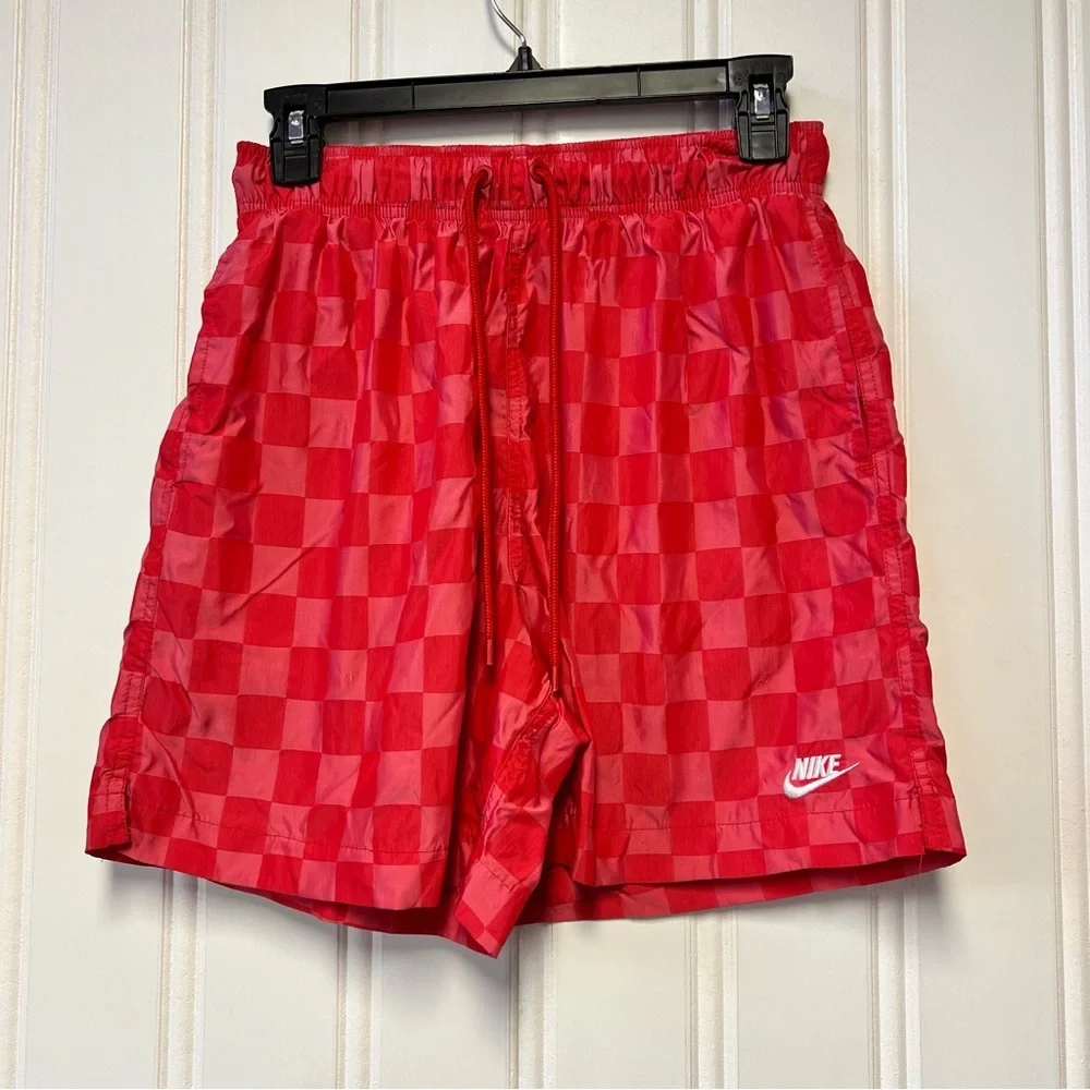 Nike Sportswear Club Flow Checkered Shorts – Size Small